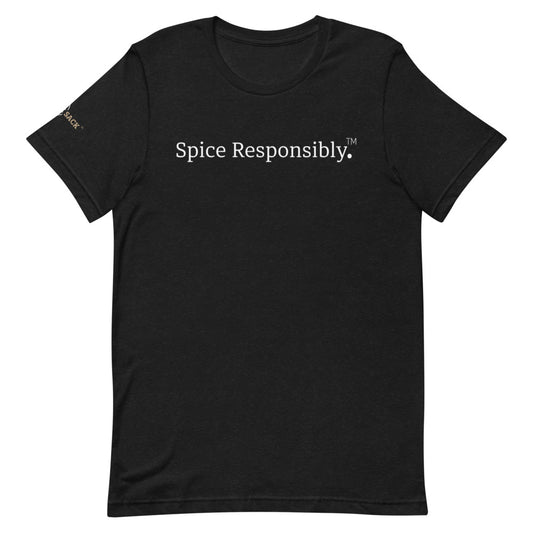 Unisex Spice Responsibly Black Tee