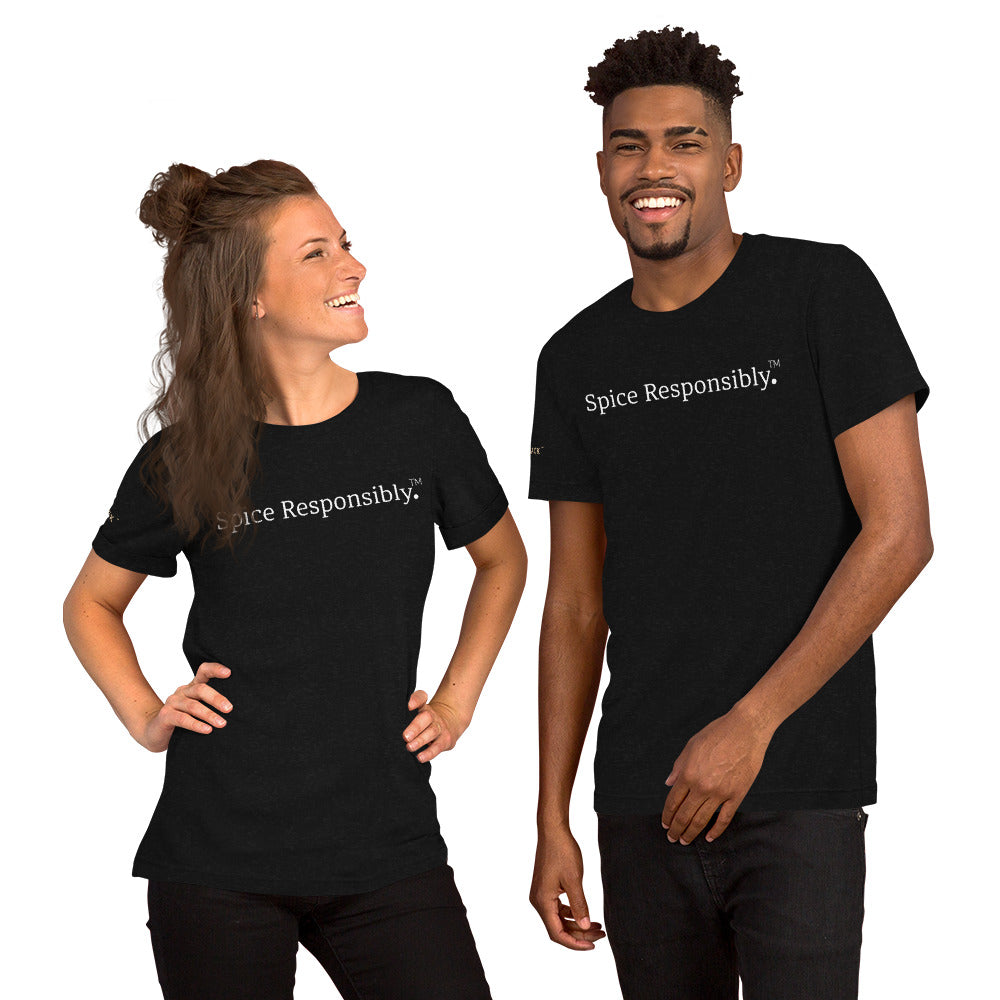 Unisex Spice Responsibly Black Tee