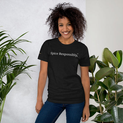Unisex Spice Responsibly Black Tee